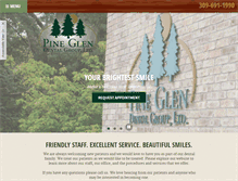 Tablet Screenshot of pineglendental.com